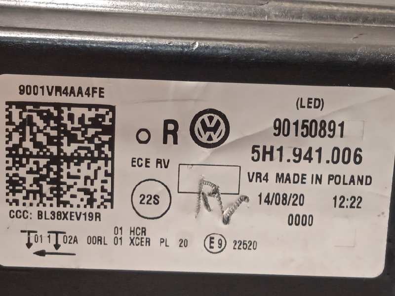 Recambio de faro derecho para volkswagen golf viii lim. (cd1) style referencia OEM IAM 5H1941006  