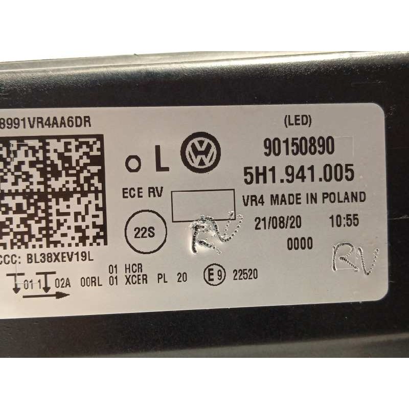 Recambio de faro izquierdo para volkswagen golf viii lim. (cd1) style referencia OEM IAM 5H1941005  90150890