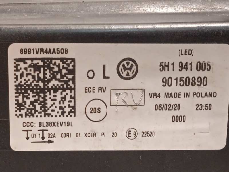 Recambio de faro izquierdo para volkswagen golf viii lim. (cd1) style referencia OEM IAM 5H1941005  90150890