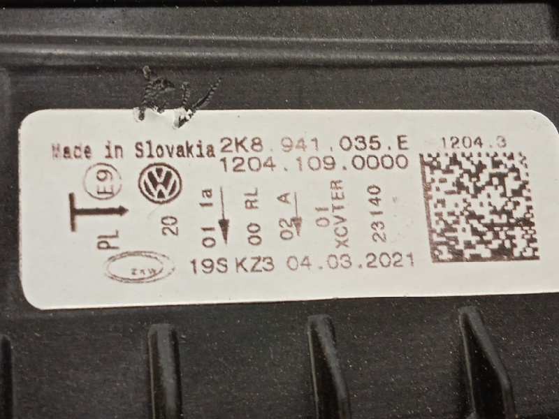 Recambio de faro izquierdo para volkswagen caddy life referencia OEM IAM 2K8941035E  