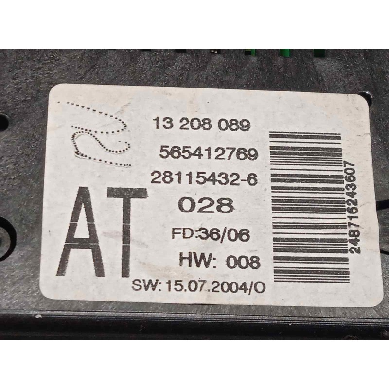 Recambio de pantalla multifuncion para opel zafira b cosmo referencia OEM IAM 13208089  565412769