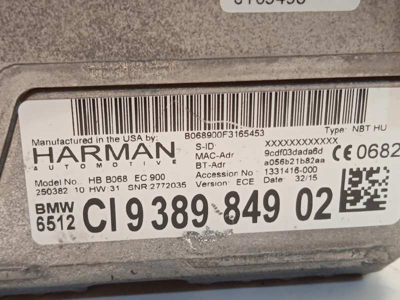 Recambio de sistema navegacion gps para bmw x3 (f25) sdrive 18d referencia OEM IAM 65129389849  