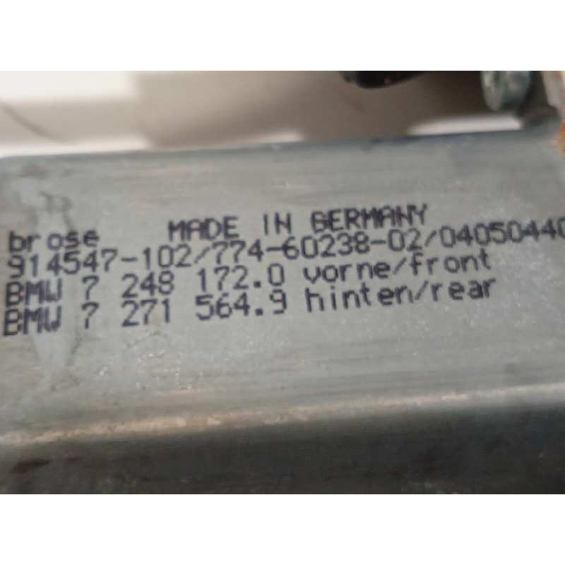 Recambio de elevalunas delantero derecho para bmw serie 5 lim. (f10) 525d referencia OEM IAM 7182132 51337182132 7271564