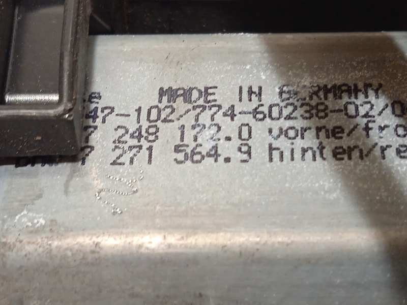 Recambio de elevalunas trasero derecho para bmw serie 5 lim. (f10) 525d referencia OEM IAM 7182122 51357182614 7271564