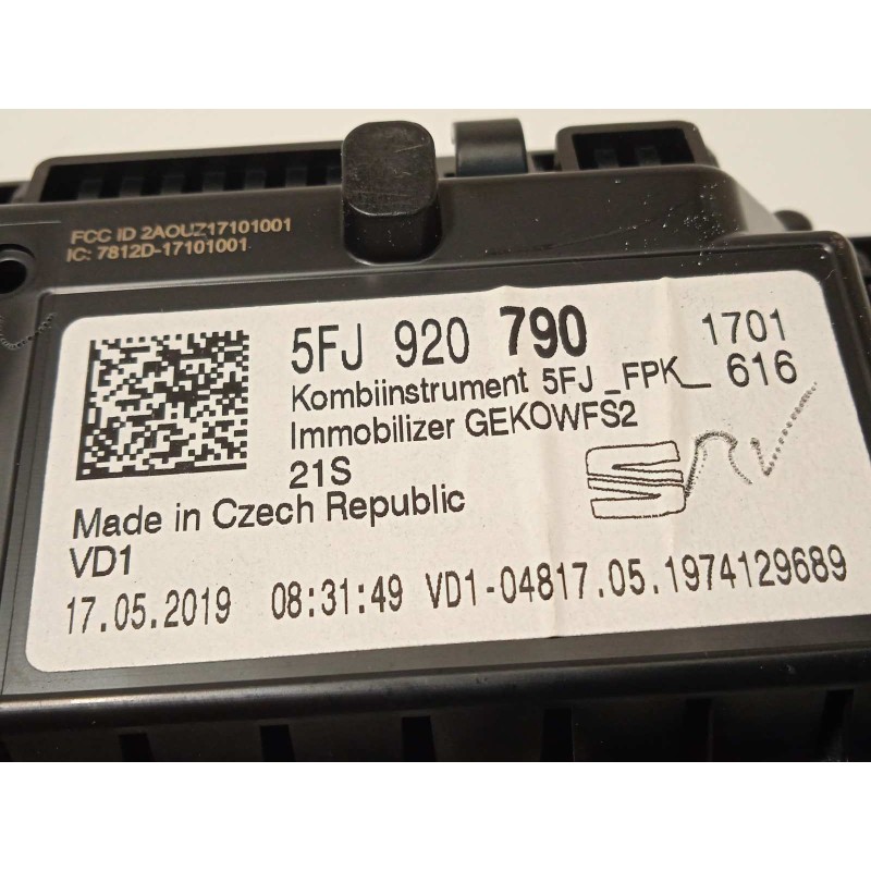 Recambio de cuadro instrumentos para seat tarraco (kn2) xcellence 4drive referencia OEM IAM 5FJ920790  A3C0208060001