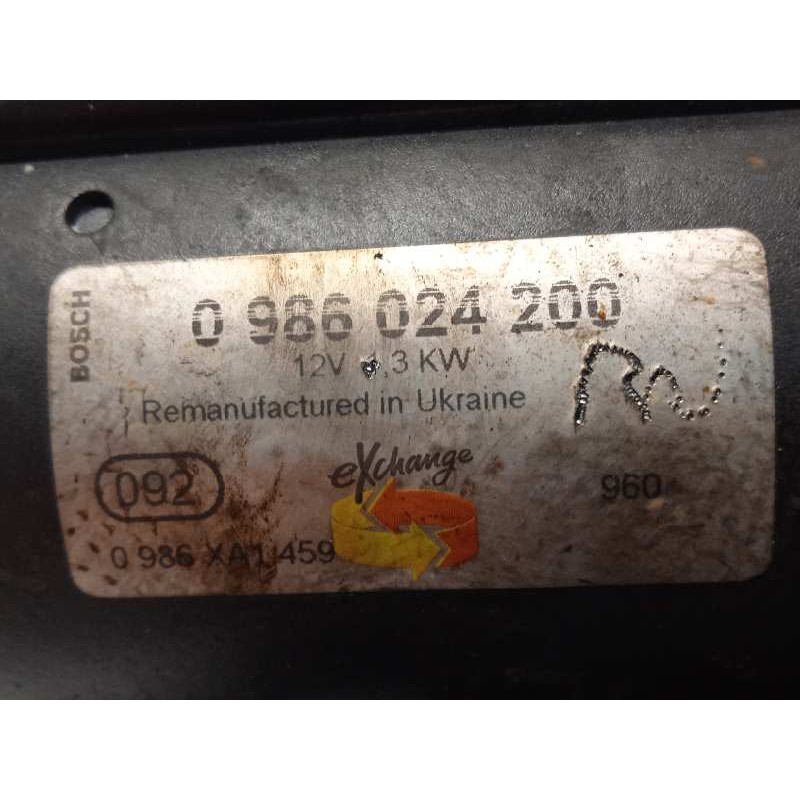 Recambio de motor arranque para opel combo d 1.3 16v cdti referencia OEM IAM 0986024200  