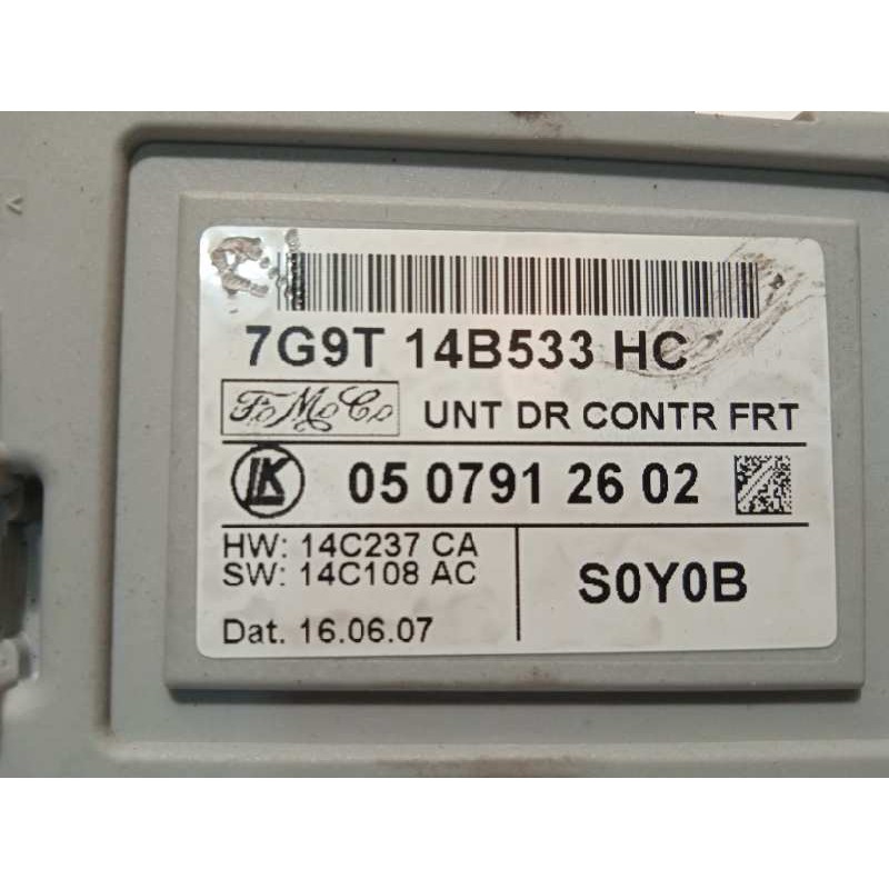 Recambio de modulo confort para ford galaxy (ca1) 2.0 tdci cat referencia OEM IAM 7G9T14B533HC  