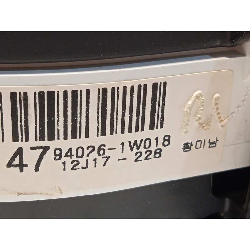 Recambio de cuadro instrumentos para kia rio drive referencia OEM IAM 940261W018  