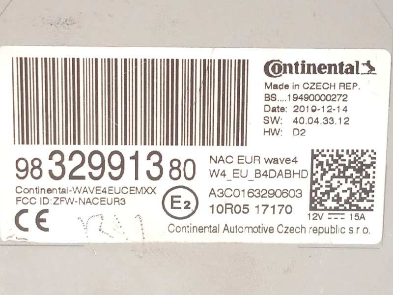 Recambio de sistema audio / radio cd para opel corsa f 1.2 referencia OEM IAM 9832991380  