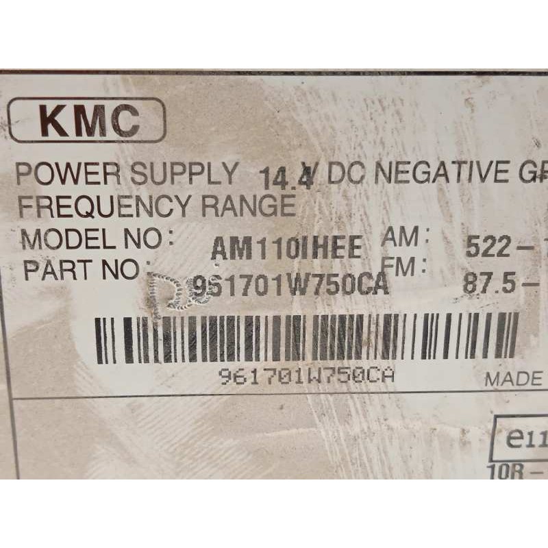 Recambio de sistema audio / radio cd para kia rio drive referencia OEM IAM 961701W750CA  