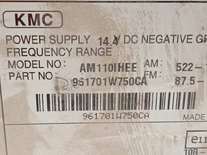 Recambio de sistema audio / radio cd para kia rio drive referencia OEM IAM 961701W750CA  