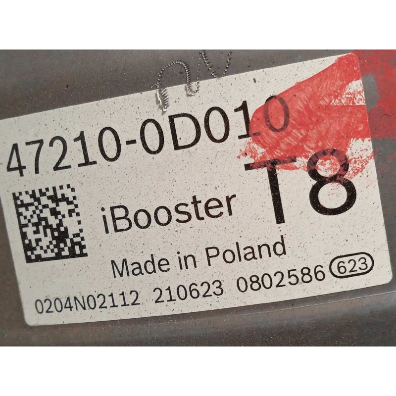 Recambio de servofreno para toyota yaris cross 1.5 hybrid (mxpj10l) referencia OEM IAM 472100D010  