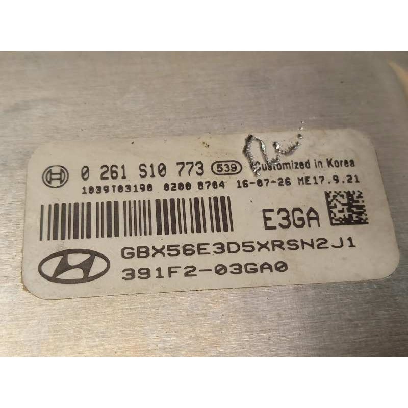 Recambio de centralita motor uce para hyundai i20 1.2 16v cat referencia OEM IAM 391F203GA0  0261S10773