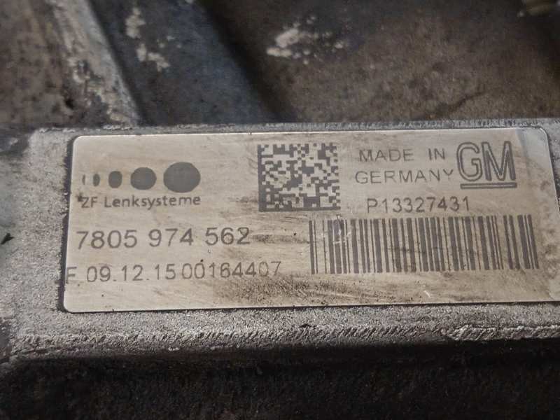 Recambio de cremallera direccion para opel astra j lim. 1.7 16v cdti referencia OEM IAM P13327431 39101582 7805974562