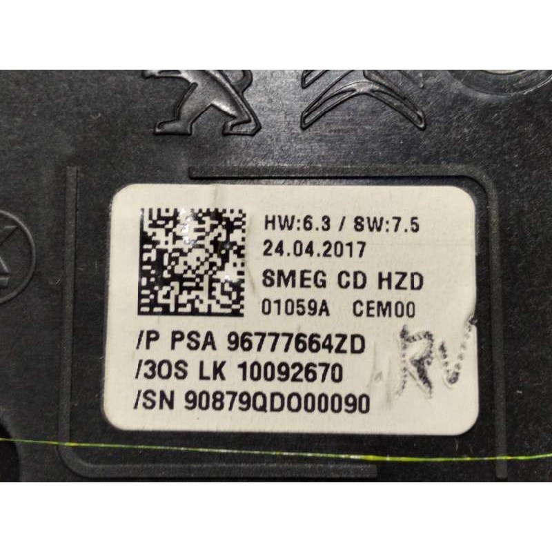 Recambio de mando multifuncion para peugeot 308 sw style referencia OEM IAM 96777664ZD  