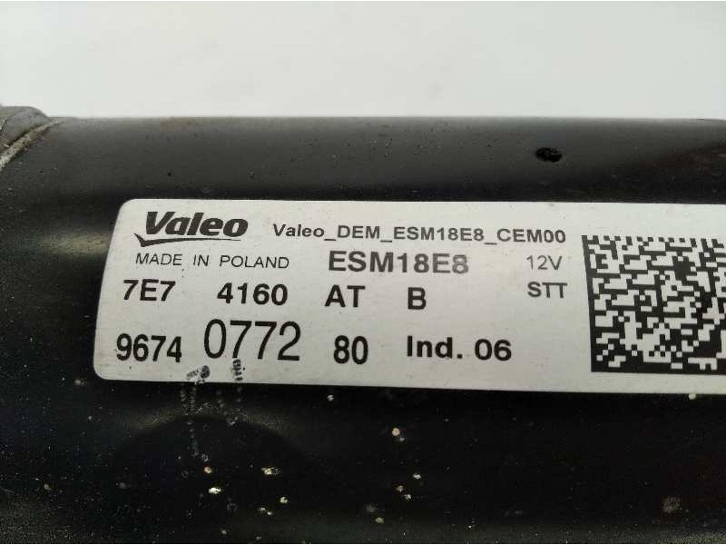 Recambio de motor arranque para peugeot 308 sw style referencia OEM IAM 9674077280  ESM18E8