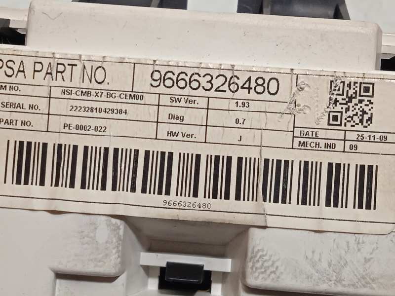 Recambio de cuadro instrumentos para citroën c5 berlina premier referencia OEM IAM 9666326480  