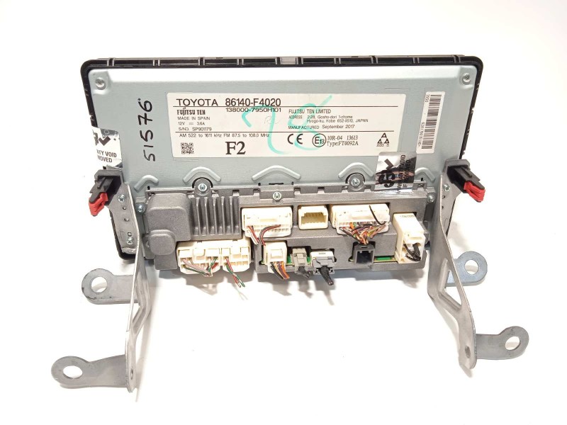 Recambio de pantalla multifuncion para toyota c-hr hybrid advance referencia OEM IAM 86140F4020  1380007950H101