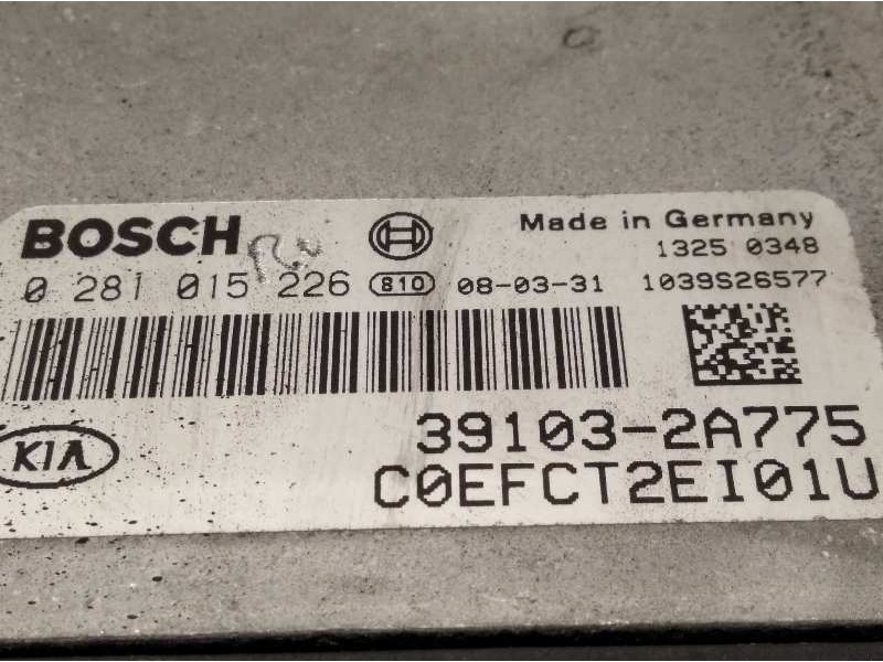 Recambio de centralita motor uce para kia cee´d concept referencia OEM IAM 391032A775  0281015226