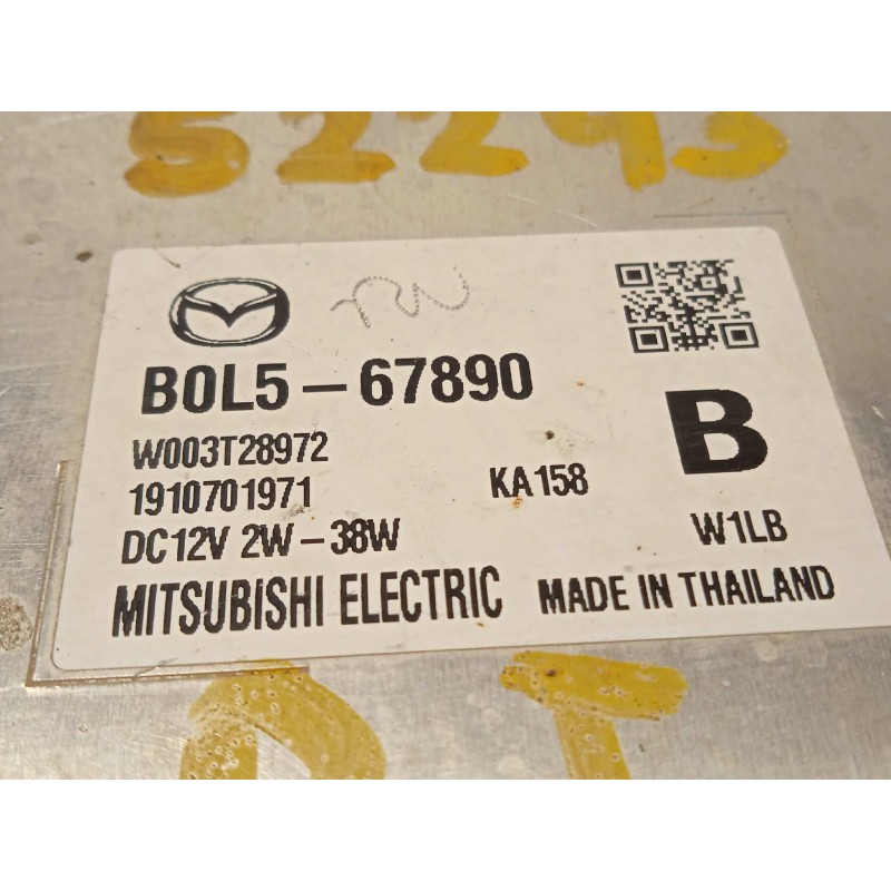 Recambio de centralita faros xenon para mazda 3 berlina (bp) referencia OEM IAM B0L567890  W003T28972