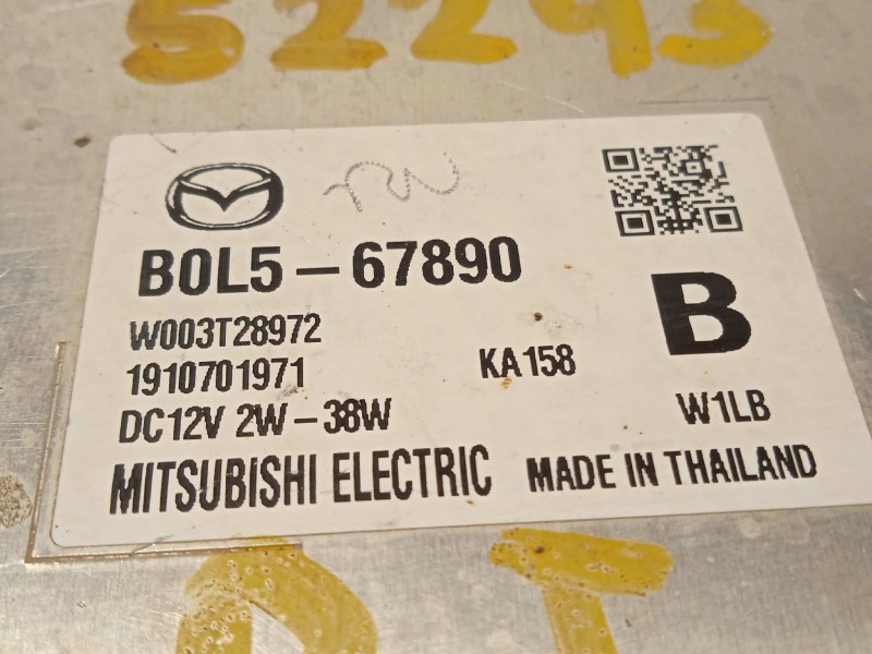 Recambio de centralita faros xenon para mazda 3 berlina (bp) referencia OEM IAM B0L567890  W003T28972