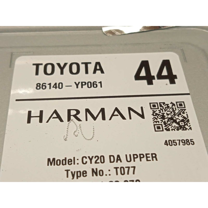 Recambio de sistema navegacion gps para toyota yaris (ksp211 active referencia OEM IAM 86140YP061  