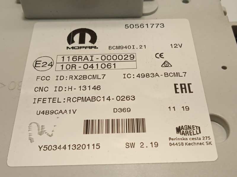 Recambio de caja reles / fusibles para alfa romeo giulietta (191) super (2016-) referencia OEM IAM 50561773  Y503441320115