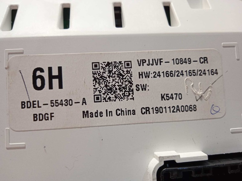 Recambio de cuadro instrumentos para mazda 3 berlina (bp) referencia OEM IAM BDEL  BDEL55430A