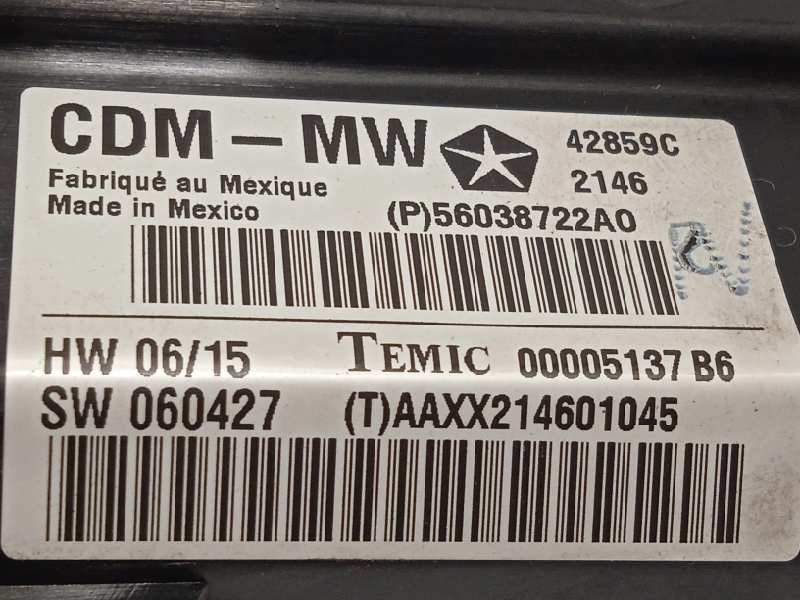 Recambio de modulo confort para chrysler 300 c 3.0 crd referencia OEM IAM P56038722AO  56038722AO