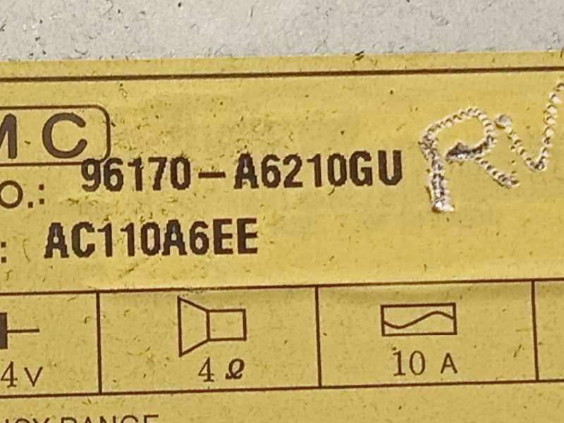 Recambio de sistema audio / radio cd para hyundai i30 cw 1.6 crdi cat referencia OEM IAM 96170A6210GU  