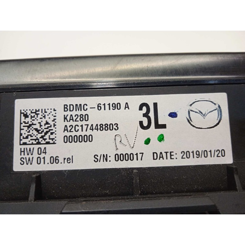 Recambio de mando climatizador para mazda 3 berlina (bp) referencia OEM IAM BDMC61190A  A2C17448803
