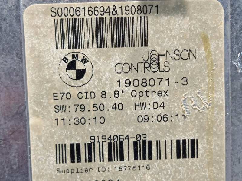 Recambio de pantalla multifuncion para bmw x5 (e70) xdrive30d referencia OEM IAM 9194064  65509194064