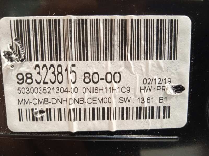 Recambio de cuadro instrumentos para peugeot 3008 gt line referencia OEM IAM 9832381580  