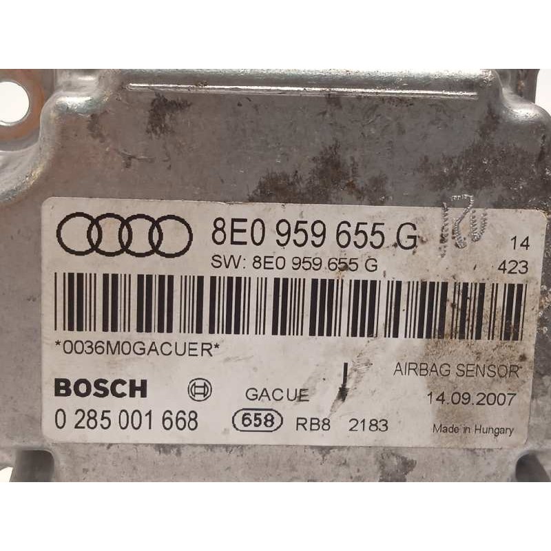 Recambio de centralita airbag para audi a4 berlina (8e) 2.0 tdi 16v (103kw) referencia OEM IAM 8E0959655G  0285001668