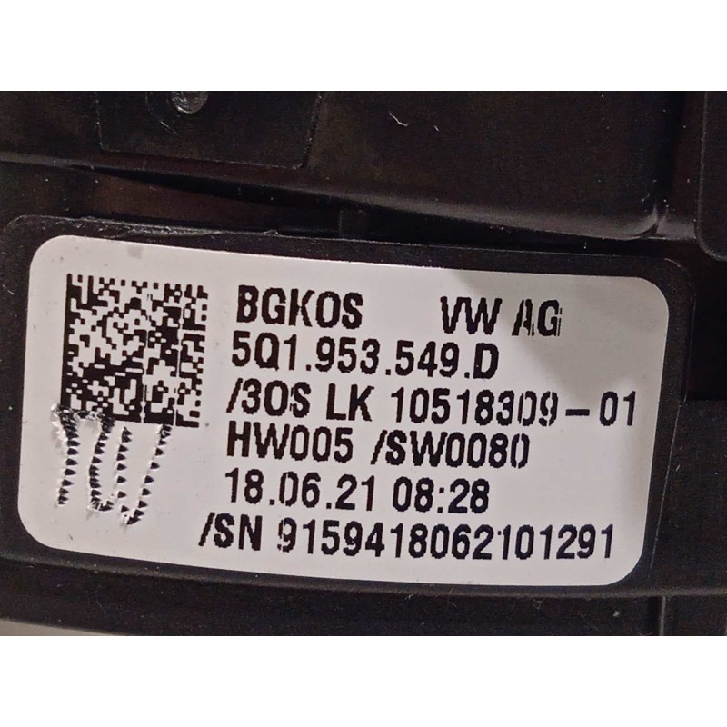 Recambio de anillo airbag para seat leon sportstourer (kl8) fr referencia OEM IAM 5Q1953549D  