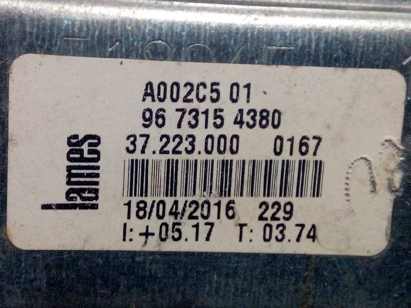 Recambio de elevalunas delantero derecho para peugeot 208 active referencia OEM IAM 9673154380  9674254380