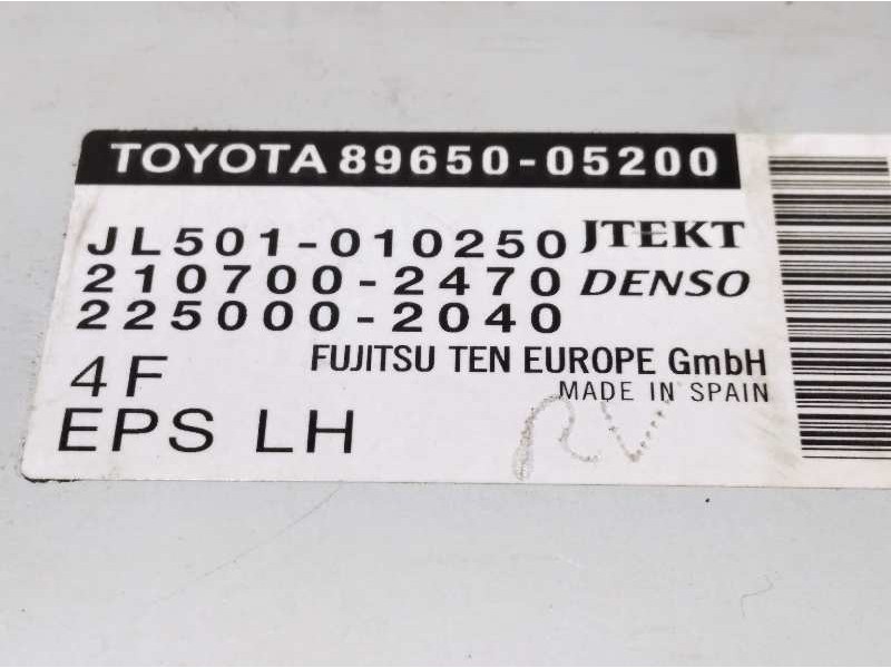 Recambio de centralita direccion para toyota avensis 1.8 16v cat referencia OEM IAM 8965005200 2107002470 JL501010250