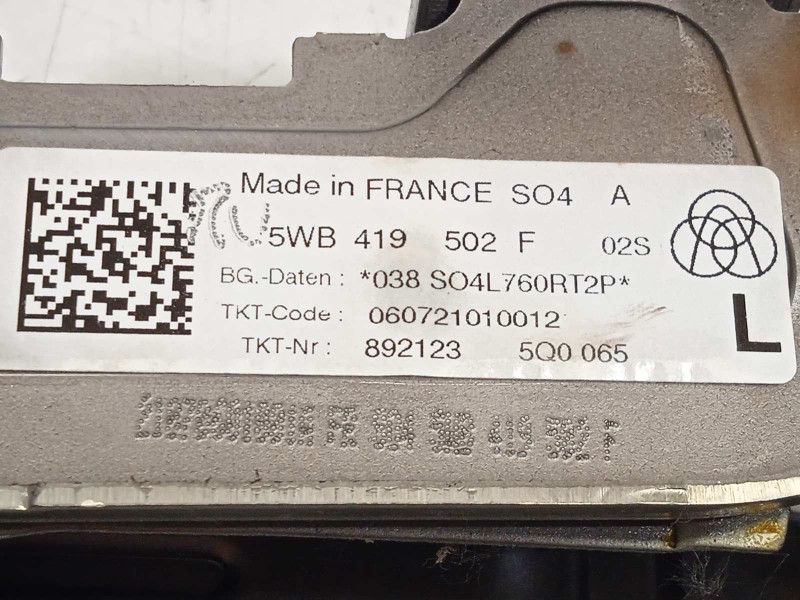 Recambio de columna direccion para seat leon sportstourer (kl8) fr referencia OEM IAM 5WB419502F  