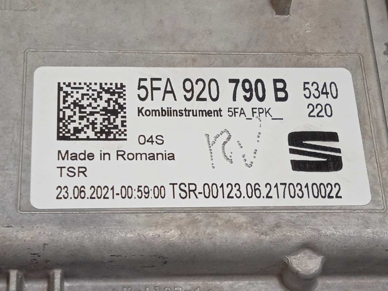 Recambio de cuadro instrumentos para seat leon sportstourer (kl8) fr referencia OEM IAM 5FA920790B  