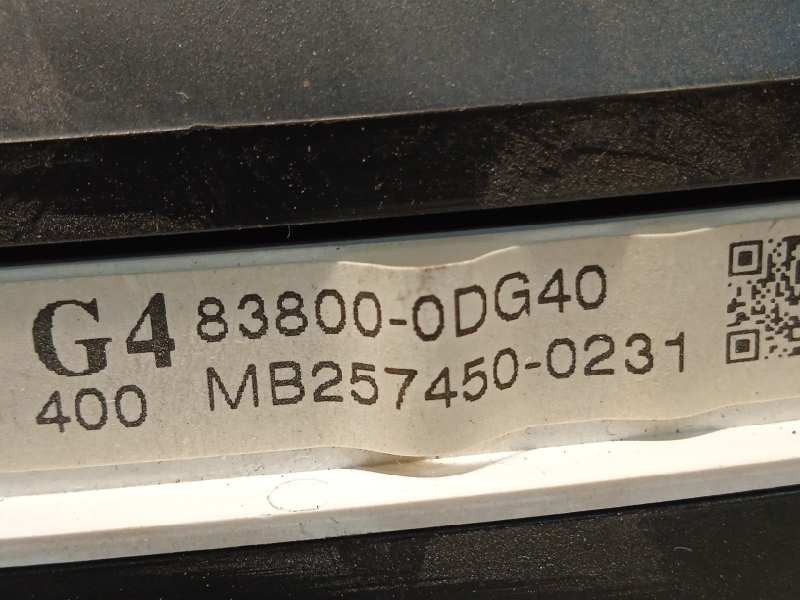 Recambio de cuadro instrumentos para toyota yaris 1.4 turbodiesel cat referencia OEM IAM 838000DG40  