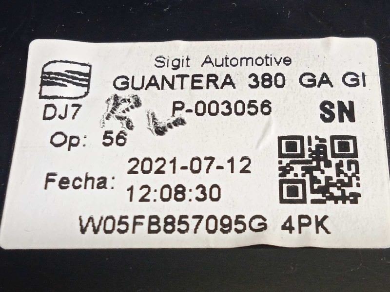 Recambio de guantera para seat leon sportstourer (kl8) fr referencia OEM IAM 5FB857095G 5FB857563A 5FB857095G4PK