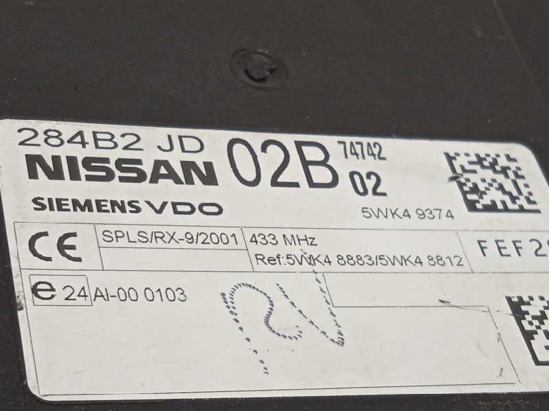 Recambio de centralita confort para nissan qashqai (j10) acenta referencia OEM IAM 284B2JD02B  