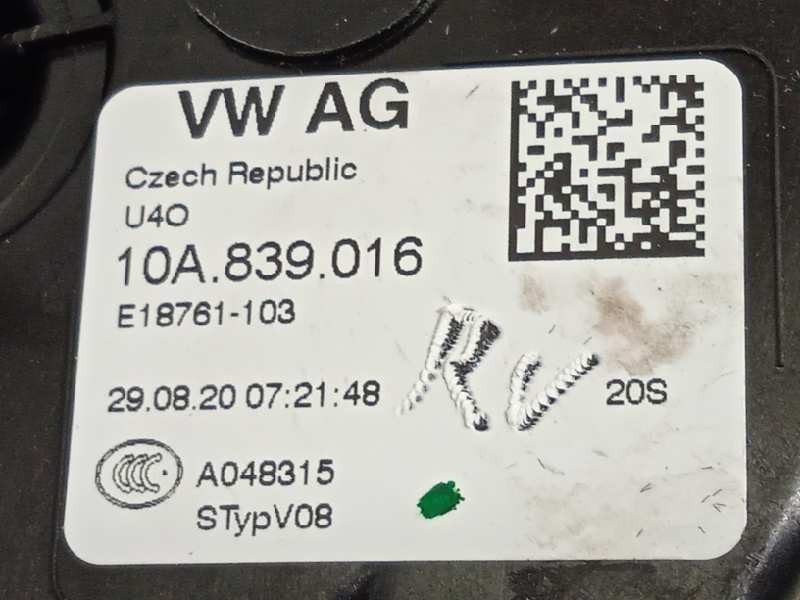 Recambio de cerradura puerta trasera derecha para volkswagen t-cross style referencia OEM IAM 10A839016  