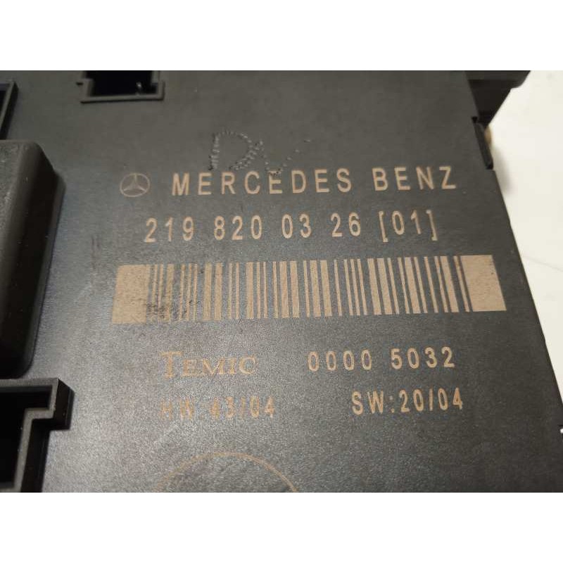 Recambio de centralita confort para mercedes-benz clase cls (w219) 320 cdi (219.322) referencia OEM IAM 2198200326  
