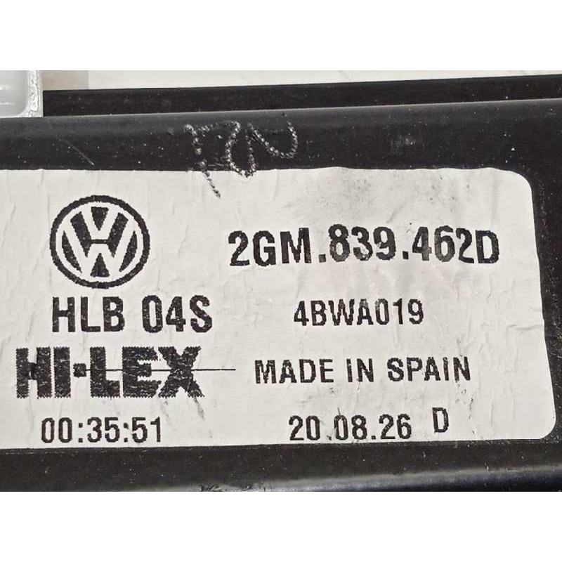Recambio de elevalunas trasero derecho para volkswagen t-cross style referencia OEM IAM 2GM839462D  5Q0959408D