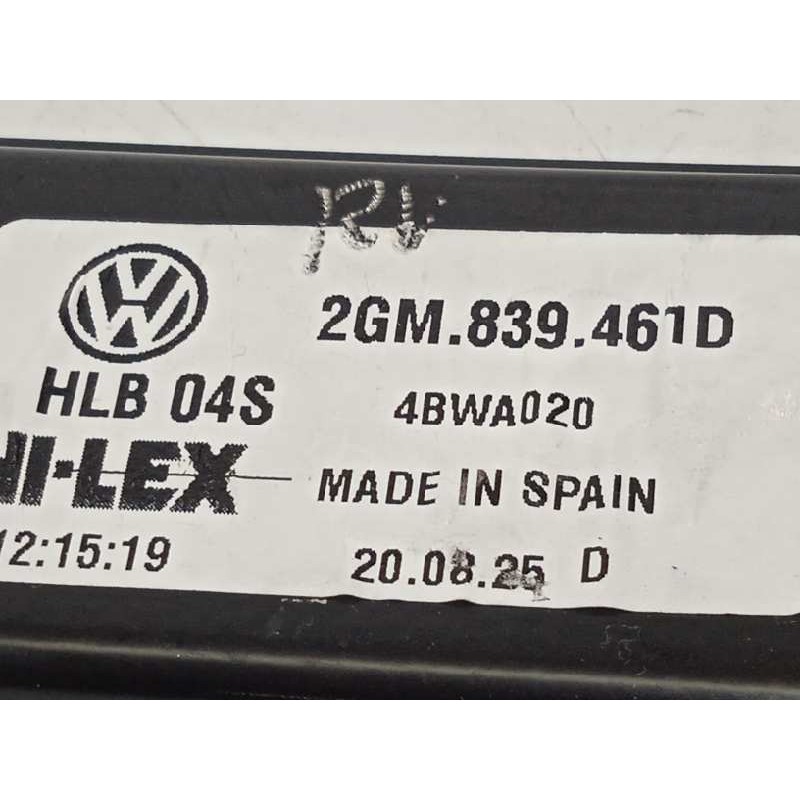 Recambio de elevalunas trasero izquierdo para volkswagen t-cross style referencia OEM IAM 2GM839461D  5Q0959407D