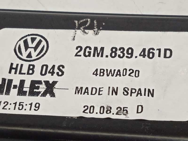 Recambio de elevalunas trasero izquierdo para volkswagen t-cross style referencia OEM IAM 2GM839461D  5Q0959407D