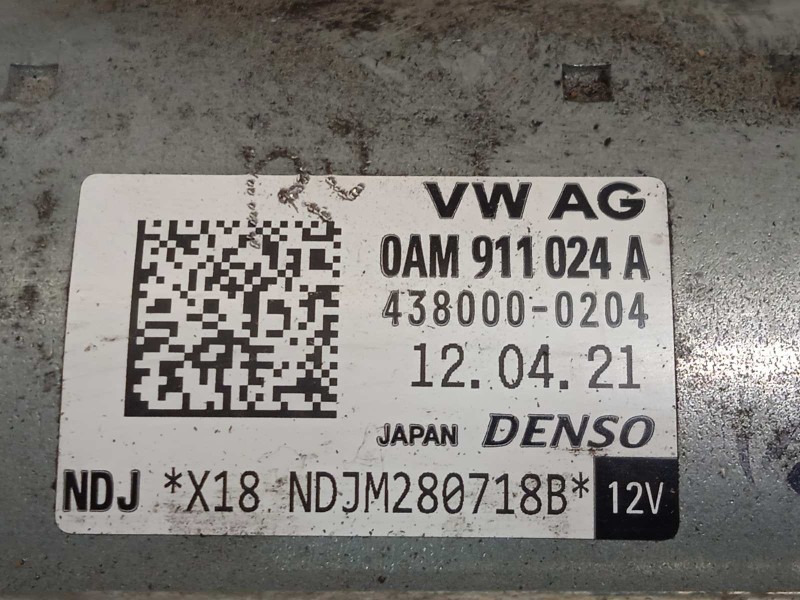 Recambio de motor arranque para seat leon sportstourer (kl8) fr referencia OEM IAM 0AM911024A  4380000204