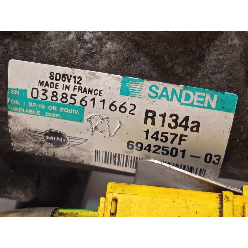 Recambio de compresor aire acondicionado para mini mini (r56) cooper referencia OEM IAM 6942501 64526942501 SD6V12