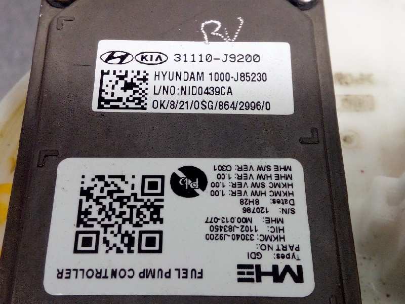 Recambio de bomba combustible para hyundai kona 1.0 tgdi cat referencia OEM IAM 31110J9200 33040J9200 31120J9200